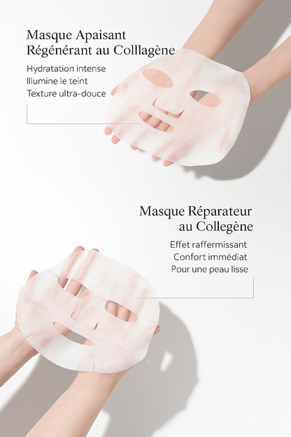 🌸 Masques au collagène hydratants