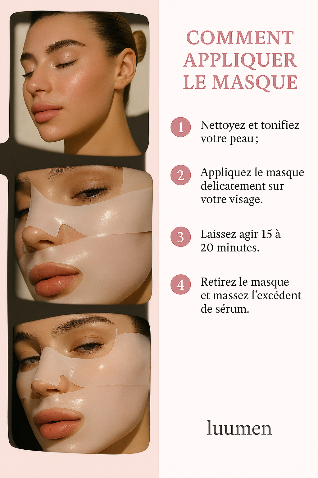 🌸 Masques au collagène hydratants